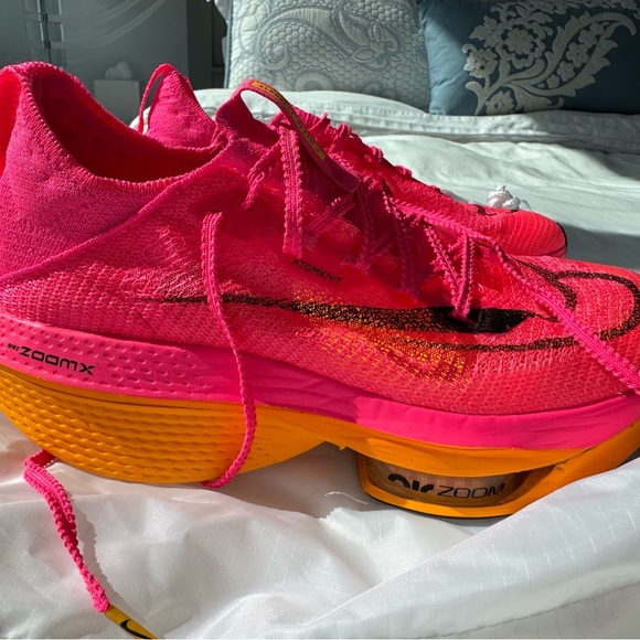 Nike Air Zoom Alphafly Next 2% Hyperlink Pink Laser Orange Women’s size 8.5 - Picture 3 of 7